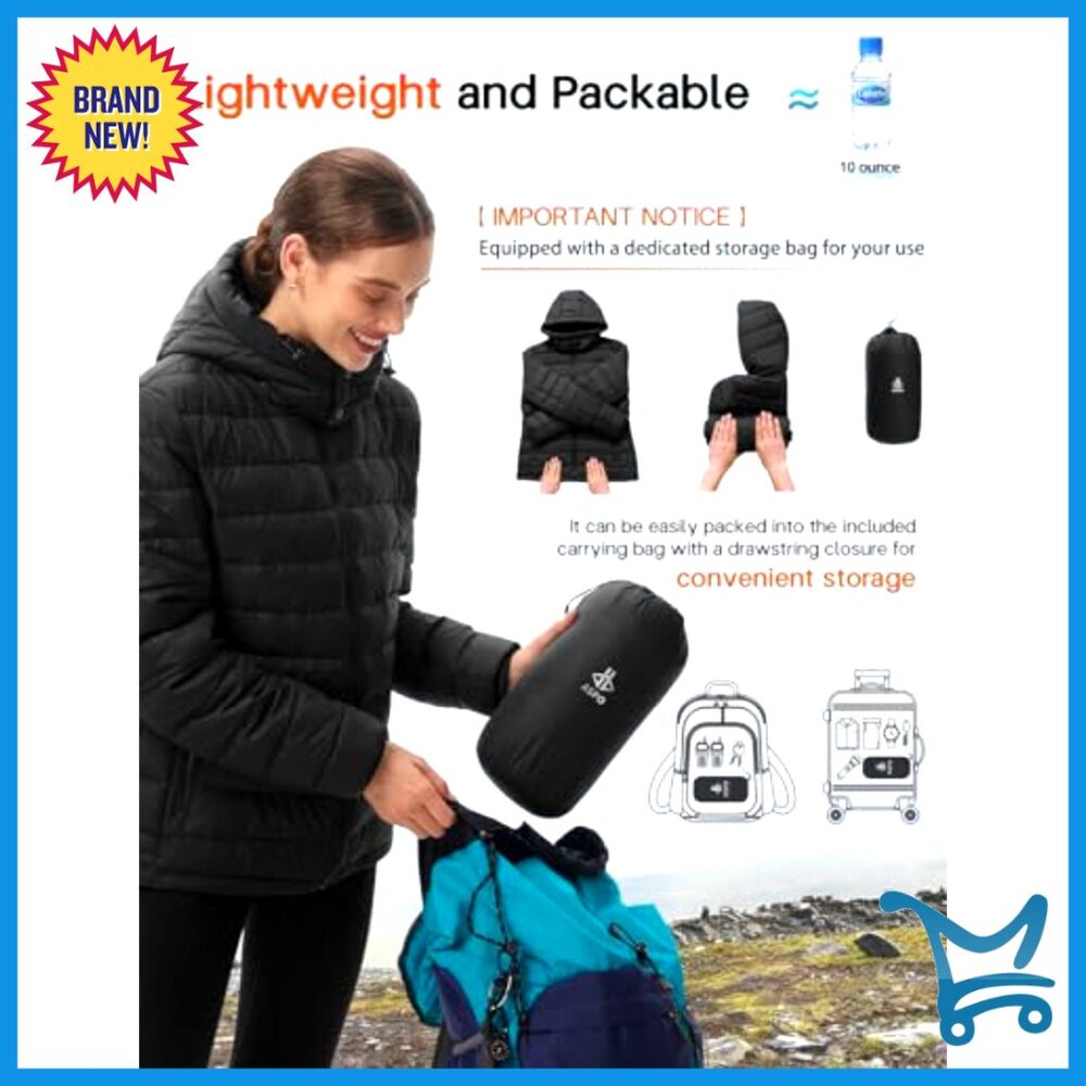 Packable Puffer Jacket Lightweight Waterproof Qui… - image 4